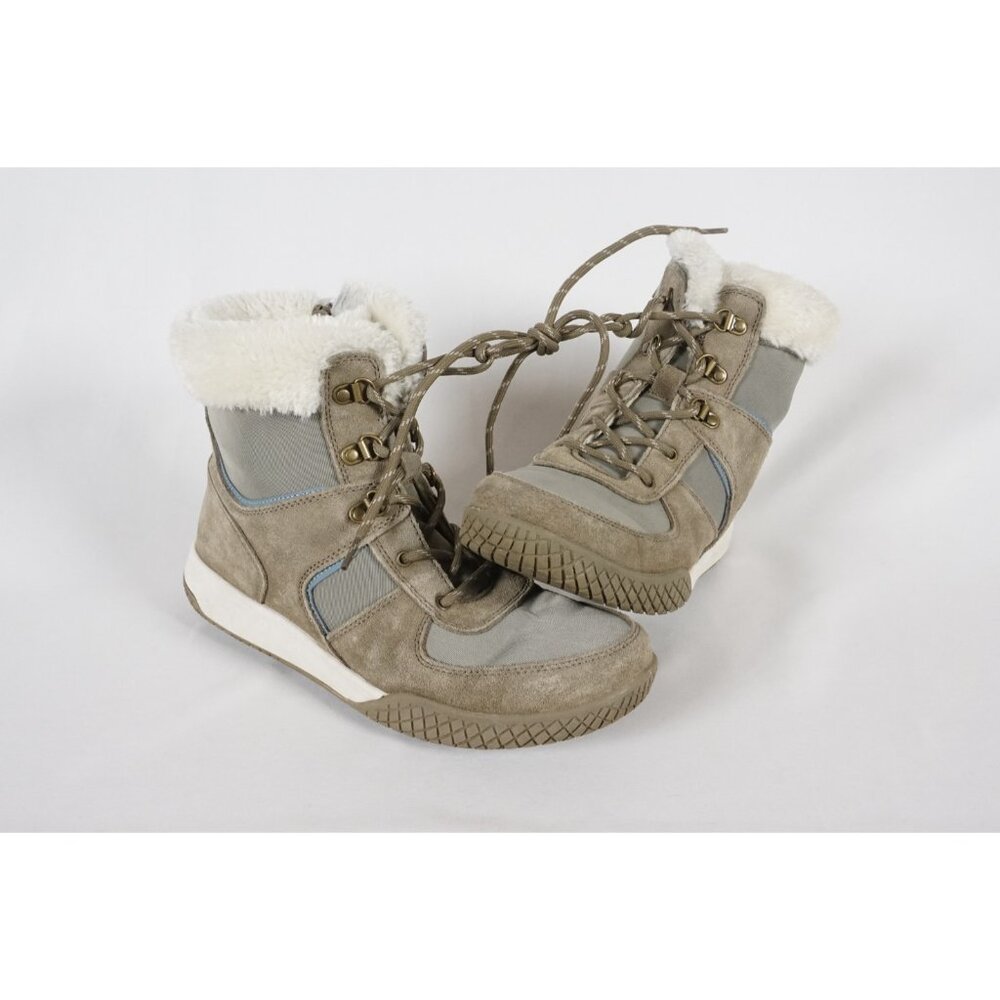 Weatherproof Vintage Boots Women's US 9M Chloe Leather Top Fur trim